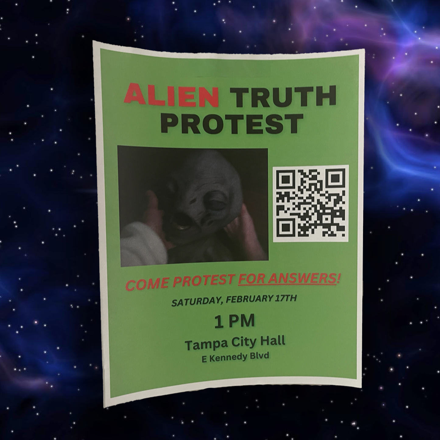Alien Protest Poster (LIMITED)